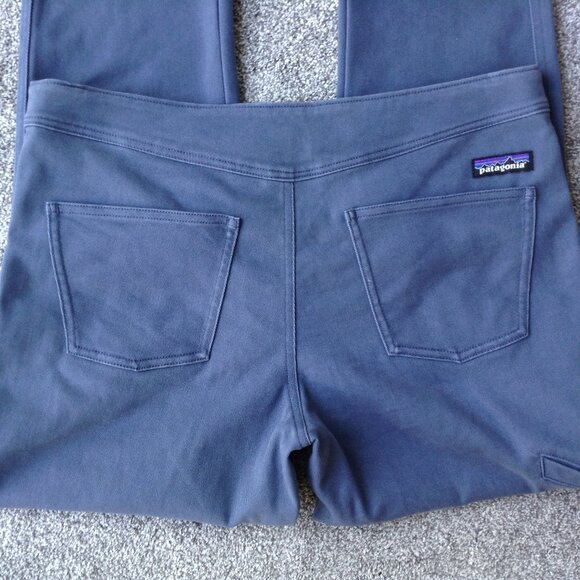 ⭐PATAGONIA “WORN WEAR” STRAIGHT LEG WORK PANTS in Dusty Blue, size 12⭐ - Picture 4 of 7
